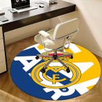 Real Madrid, Jalgpalliklubi Toolimatt &Uuml;mar Vaip Kontori vaip, Masinpestav, Libisemiskindel, Sobib elutubadesse, magamistubadesse 100cm white