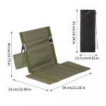 Kokkupandav matkatool &otilde;ues aiapargis &uuml;hene laisk tool seljatugi padi piknikulaagri kokkuklapitav seljatool rannatoolid armee roheline v&auml;rv