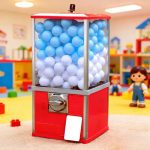Ristk&uuml;likukujuline kapslim&auml;nguautomaat 45-55 mm pallidele - Suur kaubanduslik golfipalli lauaarvuti loterii hoiuruum 80 Tokens + 180 No. 45 Balls [Ball Color Optional]