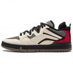 Li Ning Slip Resistant Abrasion Resistant Low top Skateboard Shoes Women's Beige Red AECU038-3 37.5