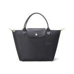 Longchamp Le Pliage Green 23 L&uuml;hike k&auml;epide T&otilde;mblukuga sulgemine Taaskasutatud l&otilde;uend Pelmeenikujuline kandekott V&auml;ike Naiste kandekotid Must 1621919001 Basic Set (Bag)