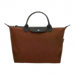 Longchamp Le Pliage Energy Logo V&auml;rviplokk Disain Nailon Pelmeenikott &Otilde;lakott Crossbody Totes Kott V&auml;ikesed Naiste kotid &Scaron;okolaadipruun Must 1512HSR203 Basic Set (Bag)