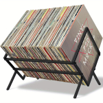 80 vin&uuml;&uuml;lplaadi albumi salvestusriiul must