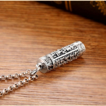 Kaelakee Surangama Mantra Trendikas Kuue-t&auml;hem&auml;rgi Mantra Gawu Karbi Trendikas Kaunistus Ripats 50CM(Necklace Size) h&otilde;be