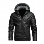 Pilot Retro meeste nahkjakk Lapel Mootorratta jope Meeste punk temperament 2XL must