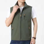 Meeste Vabaaja V&auml;livest Vest Jakk 6XL armee roheline v&auml;rv