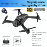 2026 H21 GPS-droon Automaatne tagasip&ouml;&ouml;rdumine 2,4G Harjadeta mootoriga RC-nelikopter FPV UAV Kokkupandav droon kaameratega t&auml;iskasvanutele 4k Uusaasta m&auml;nguasja kingitused 1 battery