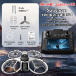 2026 Uus Z4 Droon 8K Wifi GPS Professionaalne HD &Otilde;hufotograafia Neljarootoriline Undamine Kahe Kaameraga Kaugjuhtimispuldiga UAV Lastele T&auml;iskasvanutele 4K+1 battery