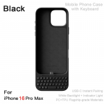 Mobiiltelefoni &uuml;mbris klaviatuuriga Magnetiline imemine K&otilde;ik-&uuml;hes telefoni&uuml;mbris Juhtmega v&auml;line klaviatuur iPhone 16 Pro Max 17 Pro Max jaoks