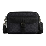 Coach Warner 22 Eemaldatav &otilde;larihm T&otilde;mblukuga Sulgemine Kunstnahast Crossbody kott V&auml;ikesed meeste kotid S&uuml;si CW217-QBMI5 Gift Box Sets (Basic Set+Black Box) black