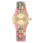 Naiste puust k&auml;ekell 100% k&auml;sitsi valmistatud looduslik v&auml;rviline bambusest kvartsist k&auml;ekell disain luksuslik Montre Bambu Dama Madera Relojes De Mujer