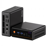 PELADN WO4 Mini PC AMD Ryzen 5 7640HS(6 s&uuml;damikku kuni 5,0 GHz) 16 GB kahekordne DDR5 512 GB PCIe3.0 SSD must