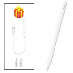 Apple Pencil pliiatsi jaoks iPad A16 Air 11 5 4 Pro 11. 13 12.9 M4 M3 M2 tahvelarvutitele Pliiatsid 9 10 10. 9. p&otilde;lvkond Mini 7 6 2025 Puutepliiats 1Pen 1chager 2tips