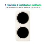 Uus mini kaasaskantav pesumasin, t&auml;isautomaatne &uuml;he/kahe vanniga, integreeritud aluspesu pesumasin ja kuivati 【Twin Tub】2 installation methods
