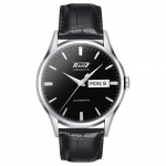 TISSOT Nostalgic Classic Series Automaatne Mehaaniline Liikumine 30 Meetrit Must Tihvild 316L Roostevabast Terasest Korpus Nahkrihm T019.430.16.051.01 40mm must