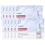 MEDIPEEL Glutatiooni toniseeriv Tox mask heledust andev lehtmask 25ml x 10tk