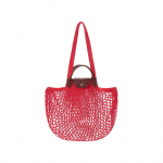 LONGCHAMP Le Pliage Filet Moodne L&otilde;uendikott, V&otilde;rgust Tasku, &Otilde;lakott, Crossbody Kott, K&auml;ekott Tavaline Naiste One Size punane