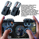 G21 Mobiiltelefoni M&auml;ngutrigger M&auml;ngupuldiga Juhtkang 6 S&otilde;rme Sihtimine Laskmine L1 R1 Nupp M&auml;ngus&otilde;rmed PUBG M&auml;ngukontrolleri jaoks