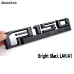 3D F 150 ABS kleebis Raptor F 150 Lariat XLT pikapile koos muudetud embleemi m&auml;rgiga F150 LARITA-Black gray