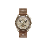 Swatch x Omega Biokeramilised Kuumissiooni Saturnile Meeste Kellad Hall SO33T100 Umber Strap