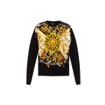 Versace Barokk Mustriga Pikkade Varrukate Dressipluus Meeste dressipluus Must A87477-A231242-A1008 M yellow