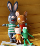 5 tk komplekt 45 cm Pip ja Posy pehmed m&auml;nguasjad Posi siga pehme t&auml;idisega loom j&auml;nes hiir pehme m&auml;nguasi nukud s&uuml;nnip&auml;evakingitus lastele
