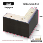 Tammepuidust diivani ja voodi jalad &ndash; M&ouml;&ouml;bli k&otilde;rgenduspikendused kohvilaudadele ja televiisorikappidele Solid wood legs (Brown, word shape, height 3cm) pruun