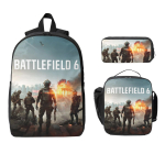 3 tk Battlefield 6 Naljakad M&auml;ngud Seljakotikomplekt Lastele Pinalid Koolikoti Komplektid L&otilde;unakarbiga Kooli&otilde;pilastele Seljakotid