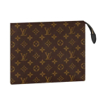 LOUIS VUITTON Poche Toilette Kaetud L&otilde;uend Nahkdetailidega Sidur Tualetitarvete Kott Keskmine Unisex Pruun M46037 One Size 2 brown