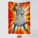 Multikas Inspector Gadget Viskapehme soe flanellkate mitmeotstarbeline kate voodi, diivani, kontori, konditsioneeriga ruumi jaoks uinakute tekk 150x200cm (60x80inch)