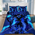 Anime Solo Leveling Tekikott Padjap&uuml;&uuml;r Voodipesukomplekt T&auml;iskasvanud Poiss T&uuml;druk Magamistoa Kaunistus Laste Kingitus &Uuml;he- v&otilde;i Kahekohaline Suur Suurus 200x200cm