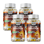 Tselloni kaneel 1800 mg Ekstra Tugevus 120 Vegankapslit - Antioks&uuml;dantne tugi, Igap&auml;evane heaolu 120*4
