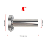 Universaalne reguleeritav 85mm 3,5 /98mm 4 /110mm 4,5 auto roostevaba kroom v&auml;ljalaske summuti summuti 4 Adjustable