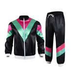 80ndate 90ndate dressikost&uuml;&uuml;m meestele naistele retro hip hop tuulejope jope &uuml;likond XXL black