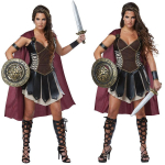 Halloweeni kost&uuml;&uuml;m Spartalase s&otilde;dalase kost&uuml;&uuml;m cosplay kost&uuml;&uuml;m, gladiaatori kost&uuml;&uuml;m M gray