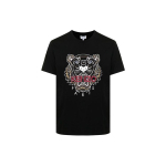KENZO Meeste Klassikaline Tiigri T-s&auml;rk Must FB65TS0204YA-99 S gray