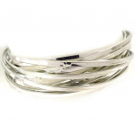 Les Tr&eacute;sors De Lily [K3275] - Bracelet 'Chor&eacute;graphie' argent&eacute; h&otilde;be