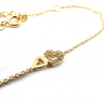 Les Tr&eacute;sors De Lily [K4764] - Bracelet Plaqu&eacute; or 'Love' dor&eacute; kuld