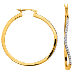 Altesse [P2418] - kullatud r&otilde;ngask&otilde;rvar&otilde;ngad 'Ripples' valgest kullast - 35 mm 1 mm valge