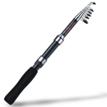 SOUGAYILANG Spinning teleskoop&otilde;ngeritv 1,6M 99% s&uuml;sinikkiust &otilde;ngeritv reisimiseks v&auml;ljas Bass Pesca kalap&uuml;&uuml;gi t&ouml;&ouml;riistad 1.6 M must