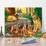 K&auml;sitsi maalitud numbrid &otilde;limaal digitaalne &otilde;limaal DIY maalimine numbrite j&auml;rgi l&otilde;uend kodukaunistus 40x50cm no frame