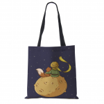 Klassikaline koomiks Le Petit Prints Fox Rose Print Naistele Totes Naistele Causal Vaba aeg K&auml;ekott &Otilde;lakott &Ouml;ko ostukotid &Otilde;ues