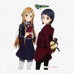 Konno Yuuki m&auml;ludefragmentimine Asuna Sword Art Online m&auml;lu defragmentimine triikraua plaastrid riietele.