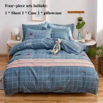 Vooditarvikud Lihvimine Neljaosaline Paks Twill Voodi &Uuml;hekordne Padjapaki Komplekt Kodu Voodipesu 1,8 M 2 Meetrit Kaheinimesevoodi Queen