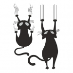 Wall Decal Easy to Paste Fadeless PVC Cute Cloakroom Hallway for Living Room must