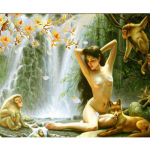 Teemanttikandid Teemantmaaling Mosaiik Teemantmaal Ristpistes pildid Full Round 20x30CM