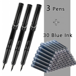 33 tk t&auml;itesulepeakomplekt kooli&otilde;pilaste pliiatsid Vahetatav tindikomplekt must/sinine/punane tint EF 0,38 mm kontoritarbed kirjatarbed EF(0.38mm)