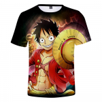 Moodne meeste &uuml;hes t&uuml;kis Luffy vabaaja vaba T-s&auml;rk riided suur suurus 6XL 2022 suvi uus digitaalne tr&uuml;kkimine l&uuml;hikesed varrukad XXXL