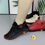 Nahast naistekingad Naiste 2022 uued veisek&otilde;&otilde;luse pehme tallaga vabaajajalatsid Kerged libisemiskindlad naistejalatsid 40 must