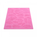 Feather Fondant Lace Pad Fondant Cake Silikoonvormi K&uuml;psetust&ouml;&ouml;riist roosa